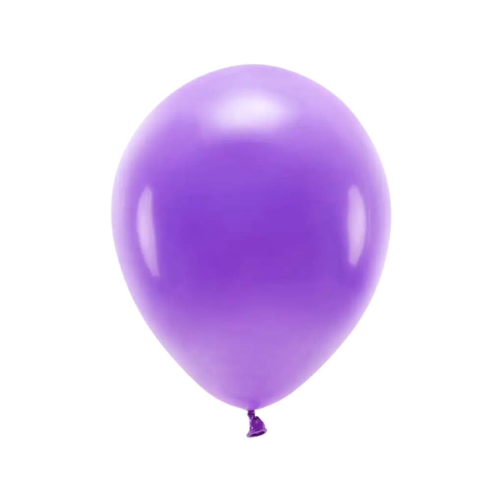 Set van 10 paarse biologisch afbreekbare ballonnen