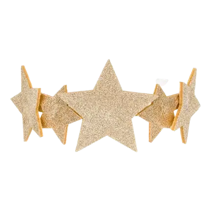 Hoofdband met gouden sterren