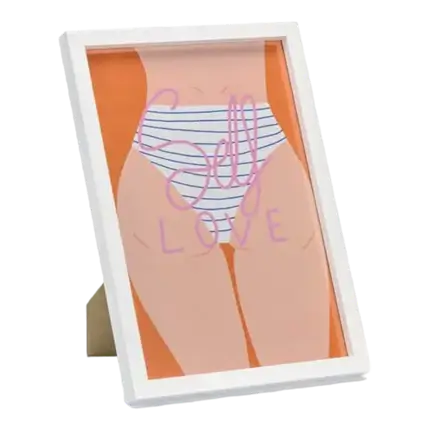 Witte fotolijst 20x30