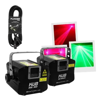 RODE LASERMACHINE - KUB 200 ROOD - BOOMTONE DJ