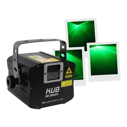 GROENE LASERMACHINE - KUB 80 GREEN - BOOMTONE DJ