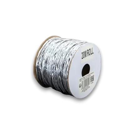 Zilver metallic koord - 20 m