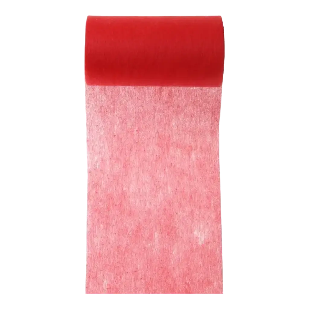 Niet-geweven tape effen rood - 10m*10cm