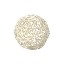 Assortiment witte ROTIN ballen - 10 stuks / 3 maten