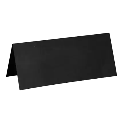 Rechthoekige placemat zwart - set van 10