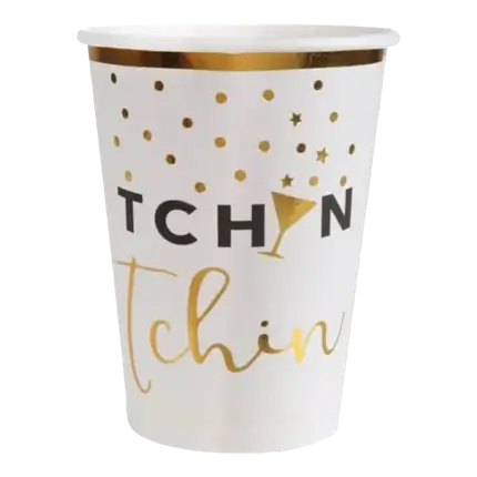 Witte papieren beker Apéro - Set van 10