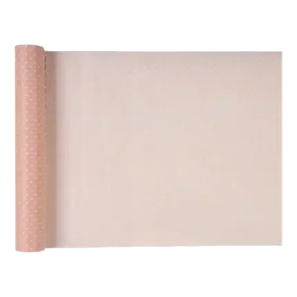 Tafelloper Plumetis roze - 30cm x 5m