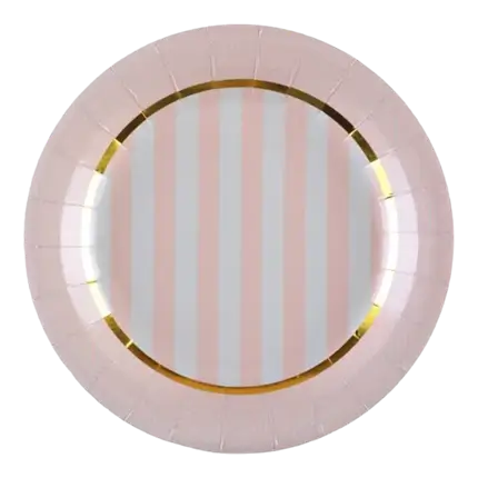  Papieren bord Mademoiselle Rose - Set van 10