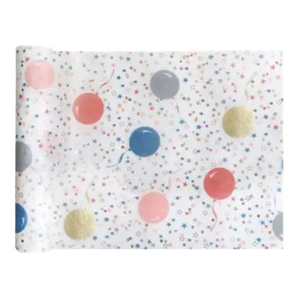 Tafelloper Kitty Party Wit - 5m*30cm