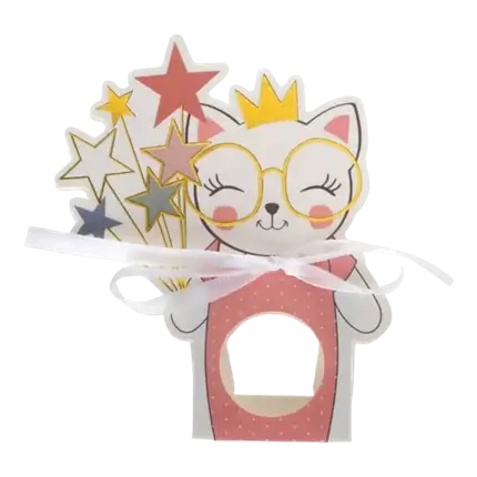 Kitty Party Roze Huwelijksuitnodiging - Set van 6