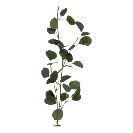 Eucalyptus slinger in groene stof - 140cm