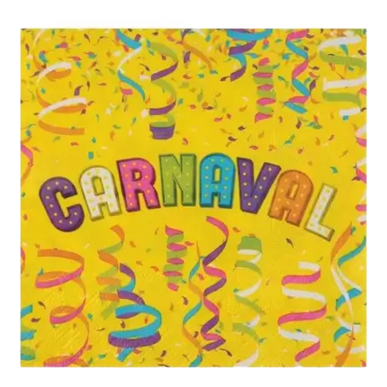 Papieren servet Carnaval - Set van 20