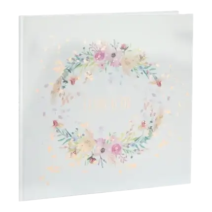 Bruiloft gastenboek Hartelijk dank - 24 x 24cm