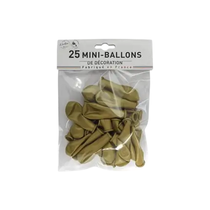  GOUDEN MINI BALLONS (sets van 25)