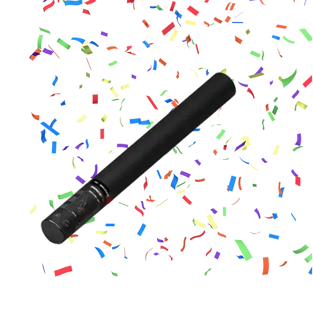 Veelkleurig handmatig confetti pistool 50 cm Magic FX