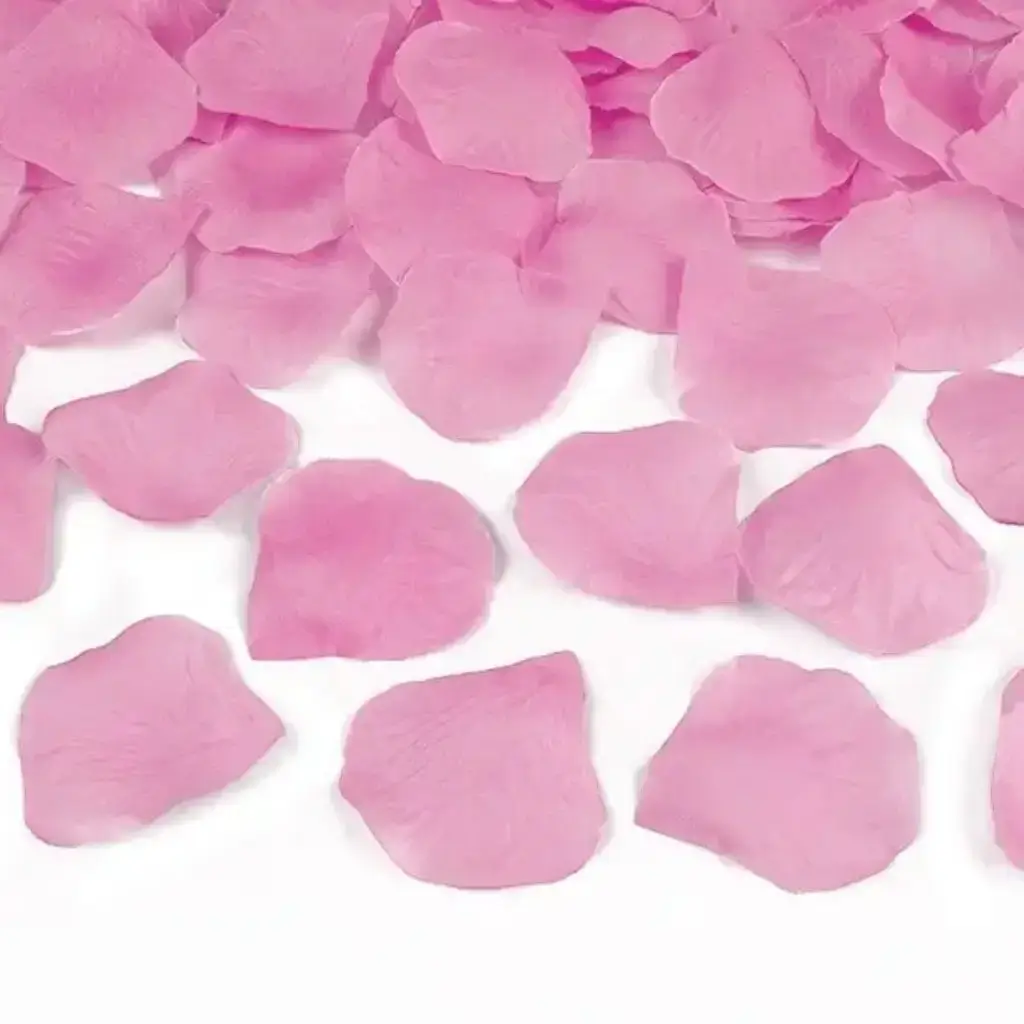 40cm confetti kanon roze bloemblaadjes