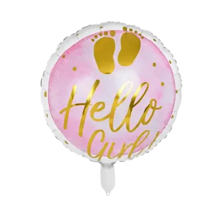 Hallo meisje! aluminium ballon