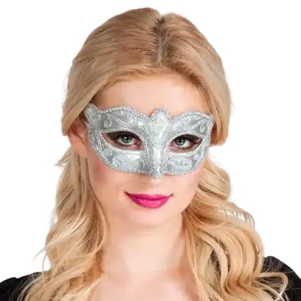 Venetiaanse wolf wit en zilver