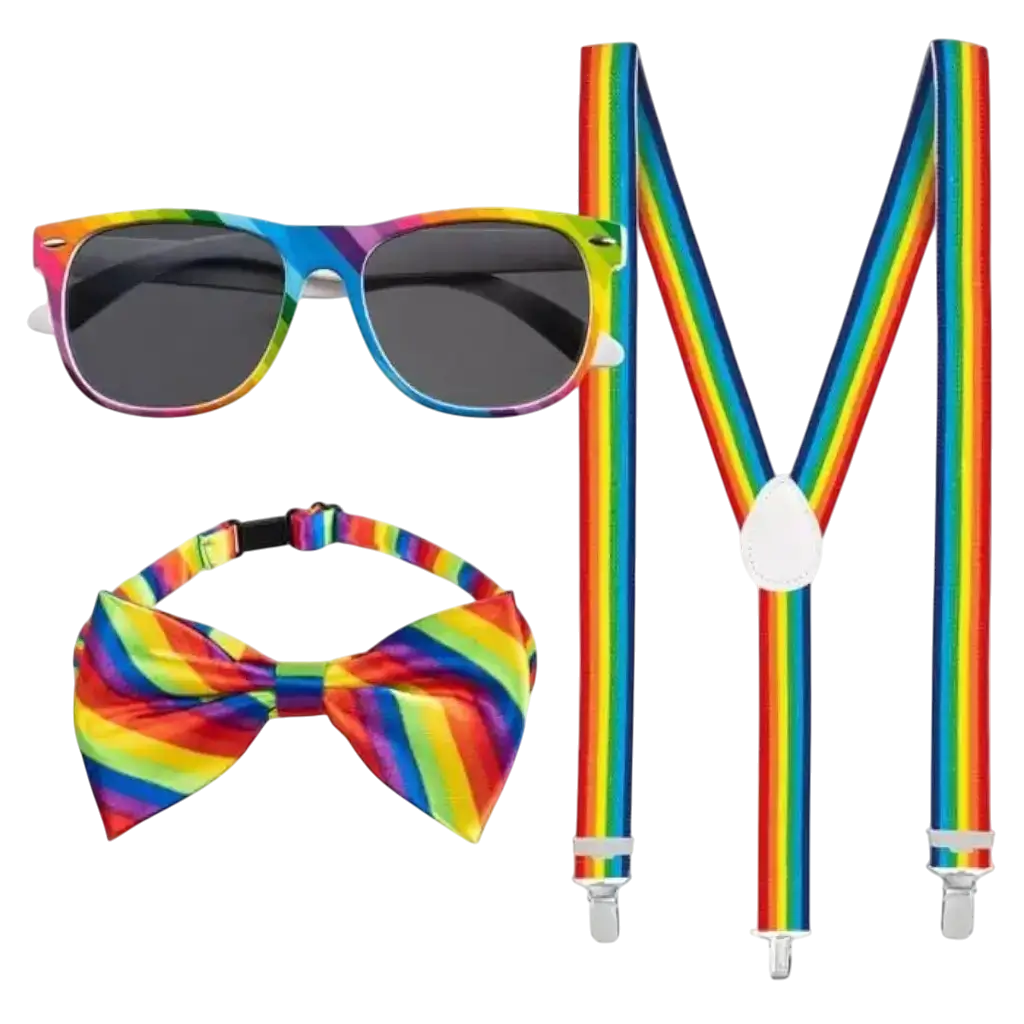 Veelkleurige accessoireset