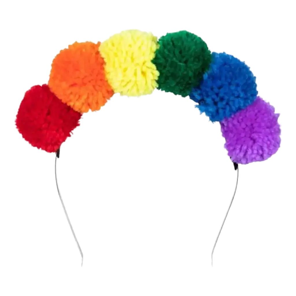Regenboog kwastjes hoofdband