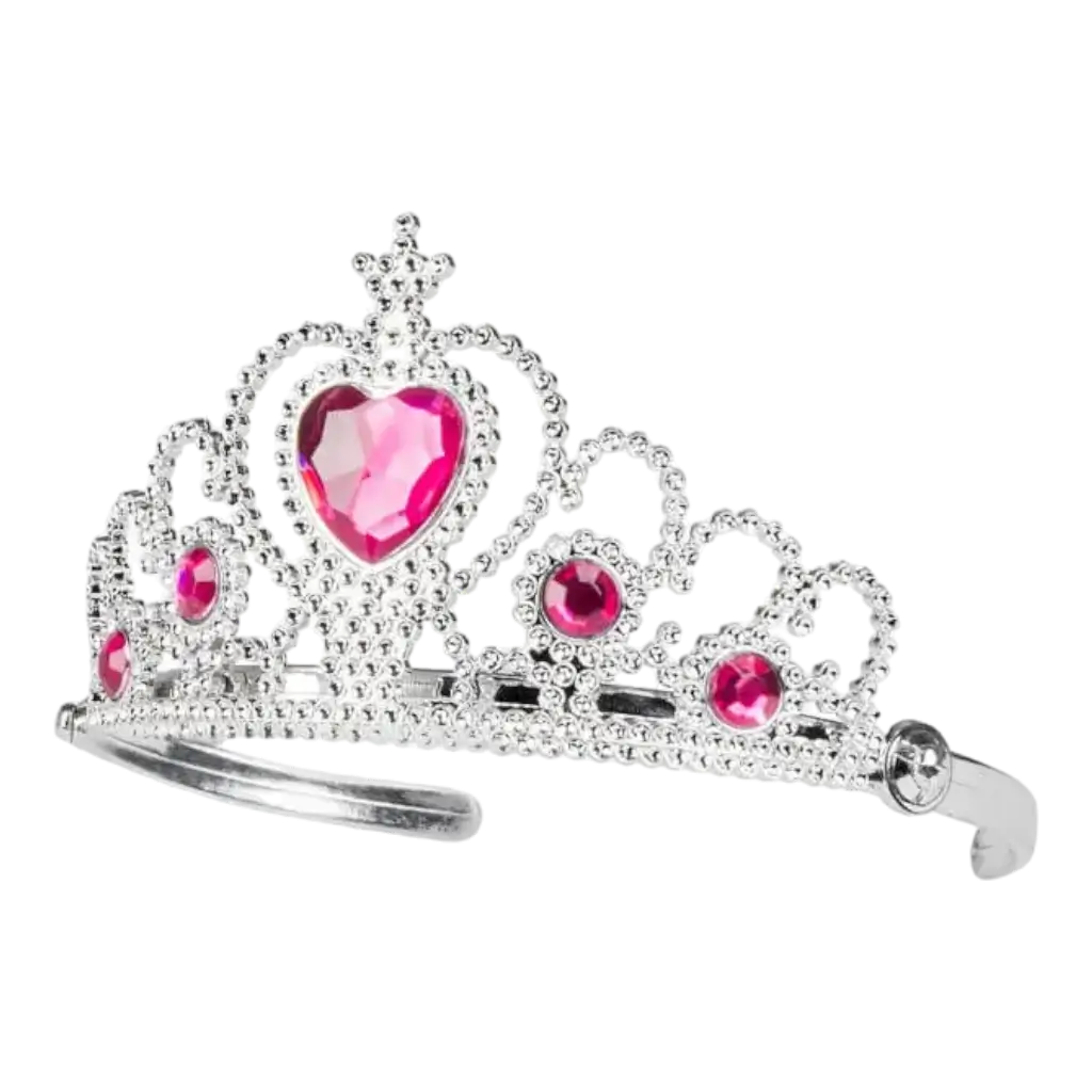 Prinsessenkroon met roze diamanten