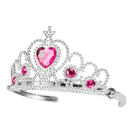 Prinsessenkroon met roze diamanten