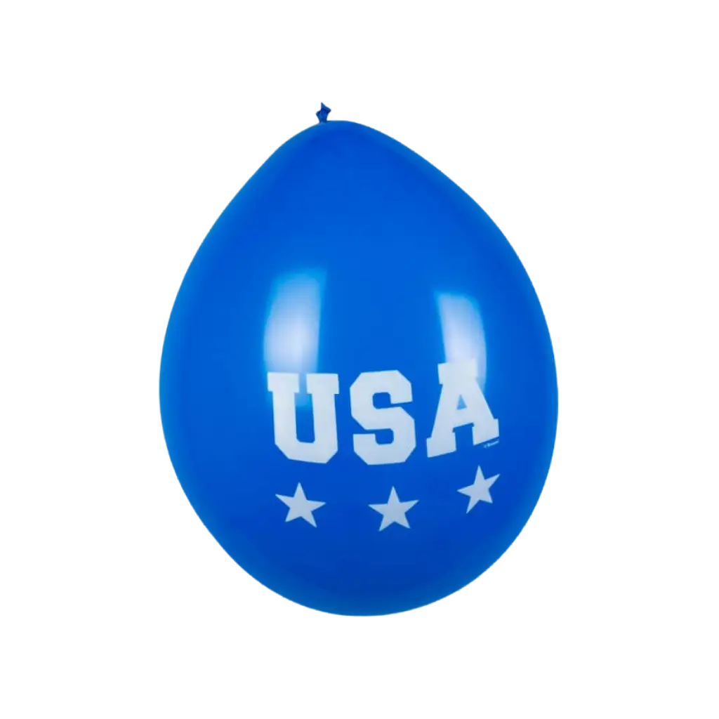 Latex ballon "USA" (set van 6)