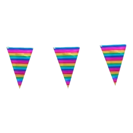 Regenboogwimpel slinger