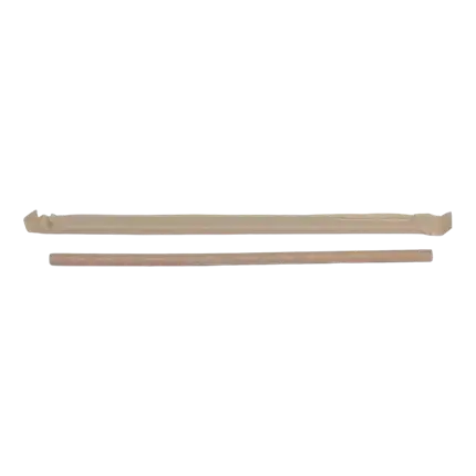 Kraftpapier rietje individuele verpakking - 23cm /ø8mm - x100