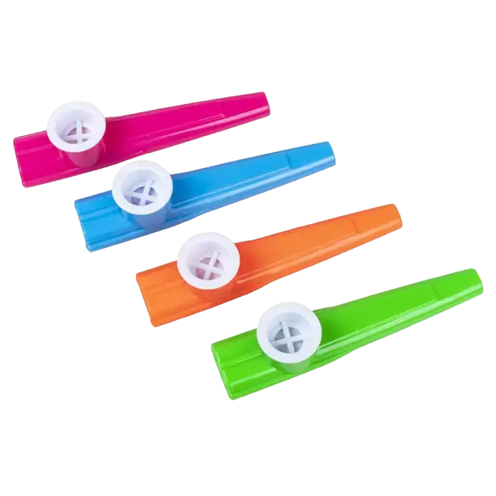 Gekleurde kazoos (set van 4)