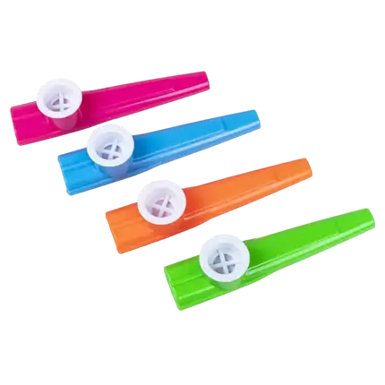 Gekleurde kazoos (set van 4)