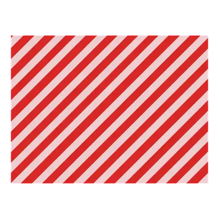 Cadeaupapier - Rayures roses et rouges - 70x200cm