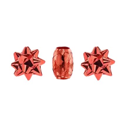 Plastic linten - Rood - 2 Rosas & 1 lint