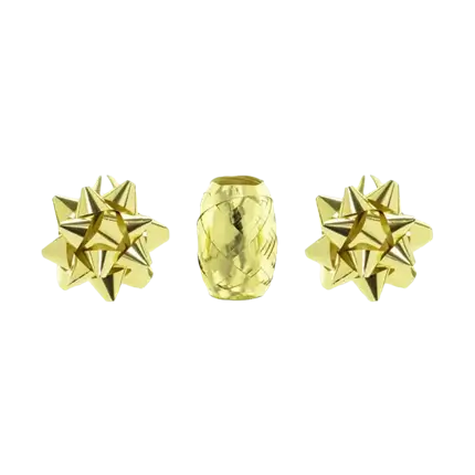 Plastic linten - Goud - 2 Rosas & 1 lint