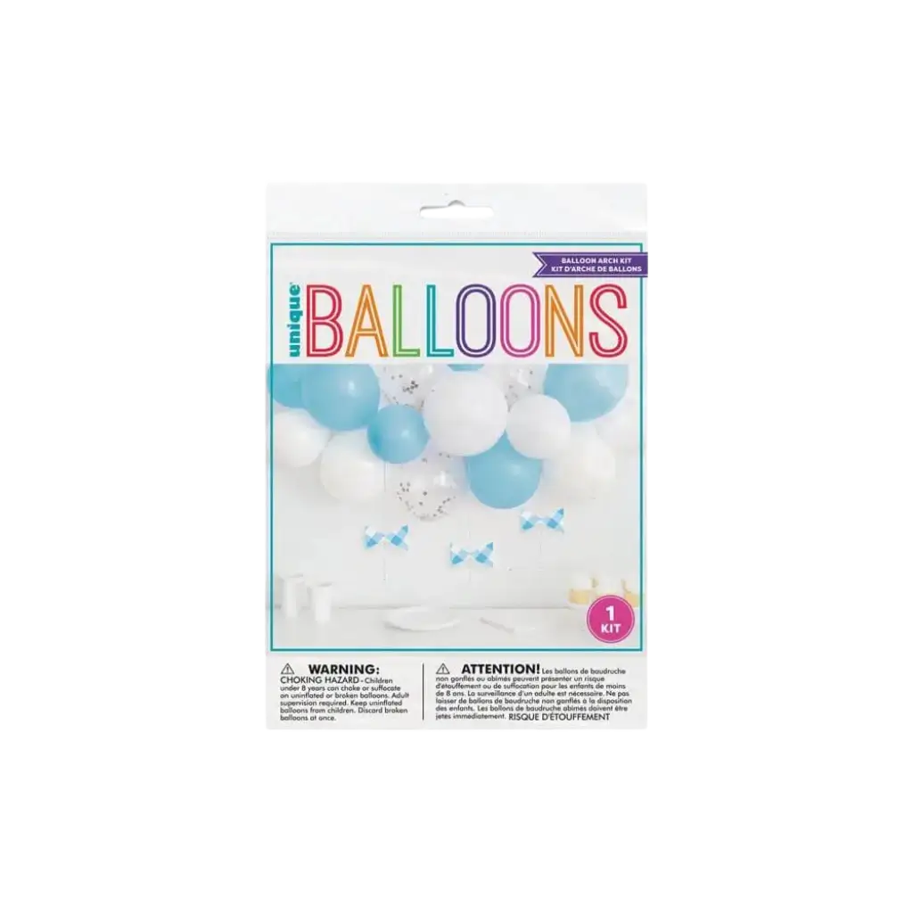Ballonset voor boog - Blauw/Wit/Transparant