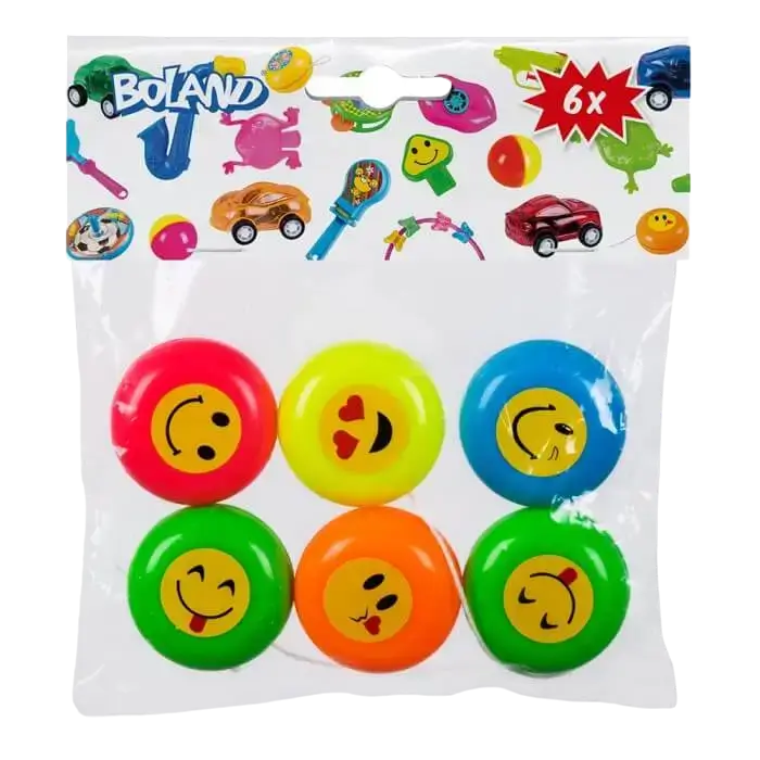 Yo-Yos smiley (set van 6)