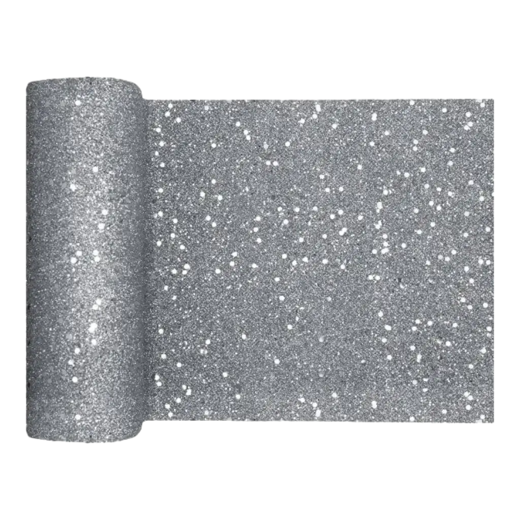 Tafelloper SILVER Glitter 5 meter