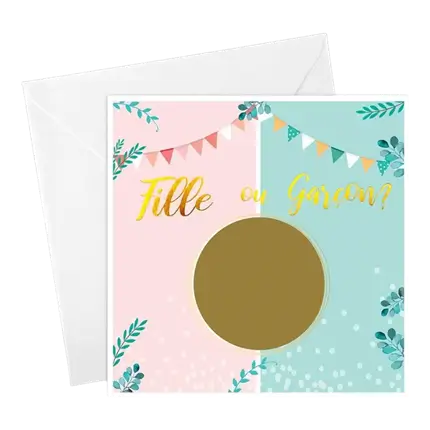 6 Meisje of Jongen krasloten - BOY