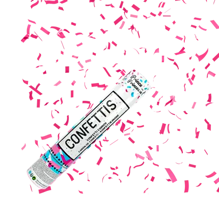 30cm Roze confetti pistool Princess