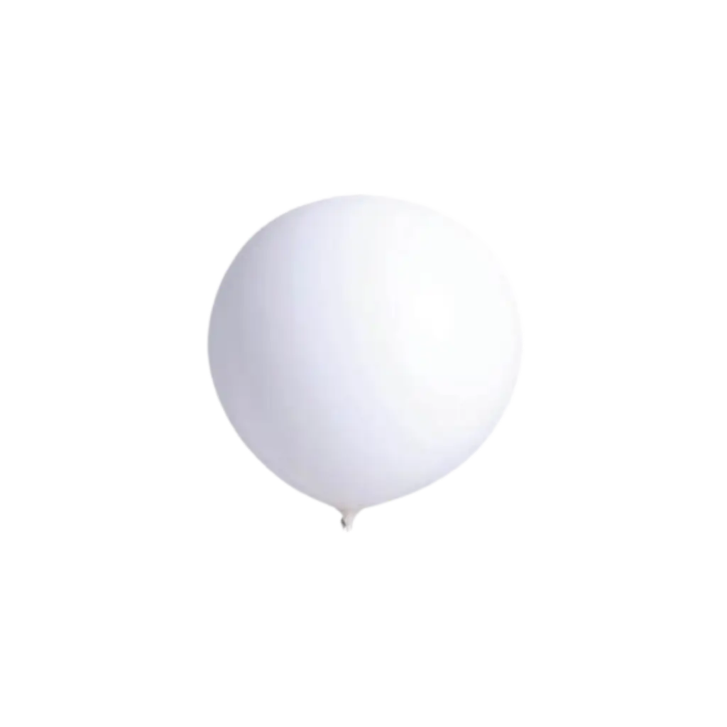 Reuze witte ballon 90cm - 100% biologisch afbreekbaar