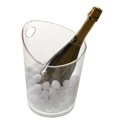 TRANSPARANTE CHAMPAGNE PUCK - 26cm