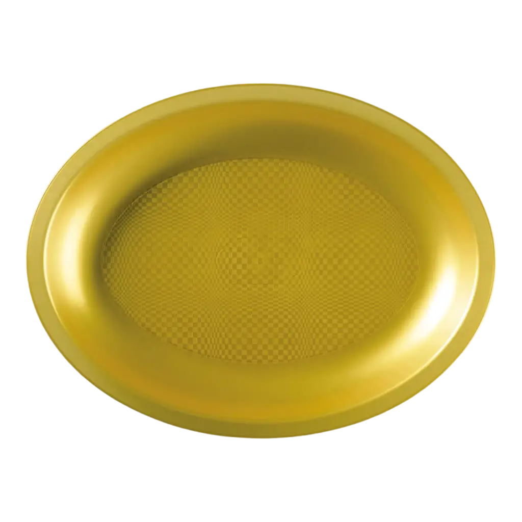  Ovale gouden plaat - 25.5x19cm - set van 25