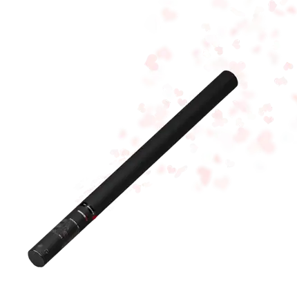 hart wit handmatig confetti pistool 80 cm
