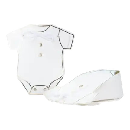 Wit en goud lichaam zakje - Set van 8