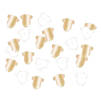 Witte en gouden body tafelconfetti (10gr)