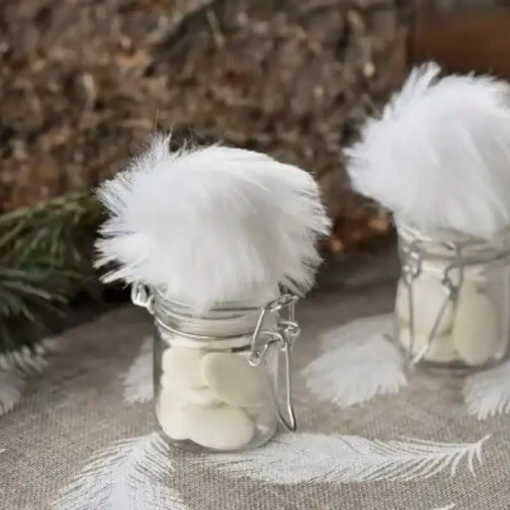 Hermetische glazen pot ø 4.3x6cm (set van 4)