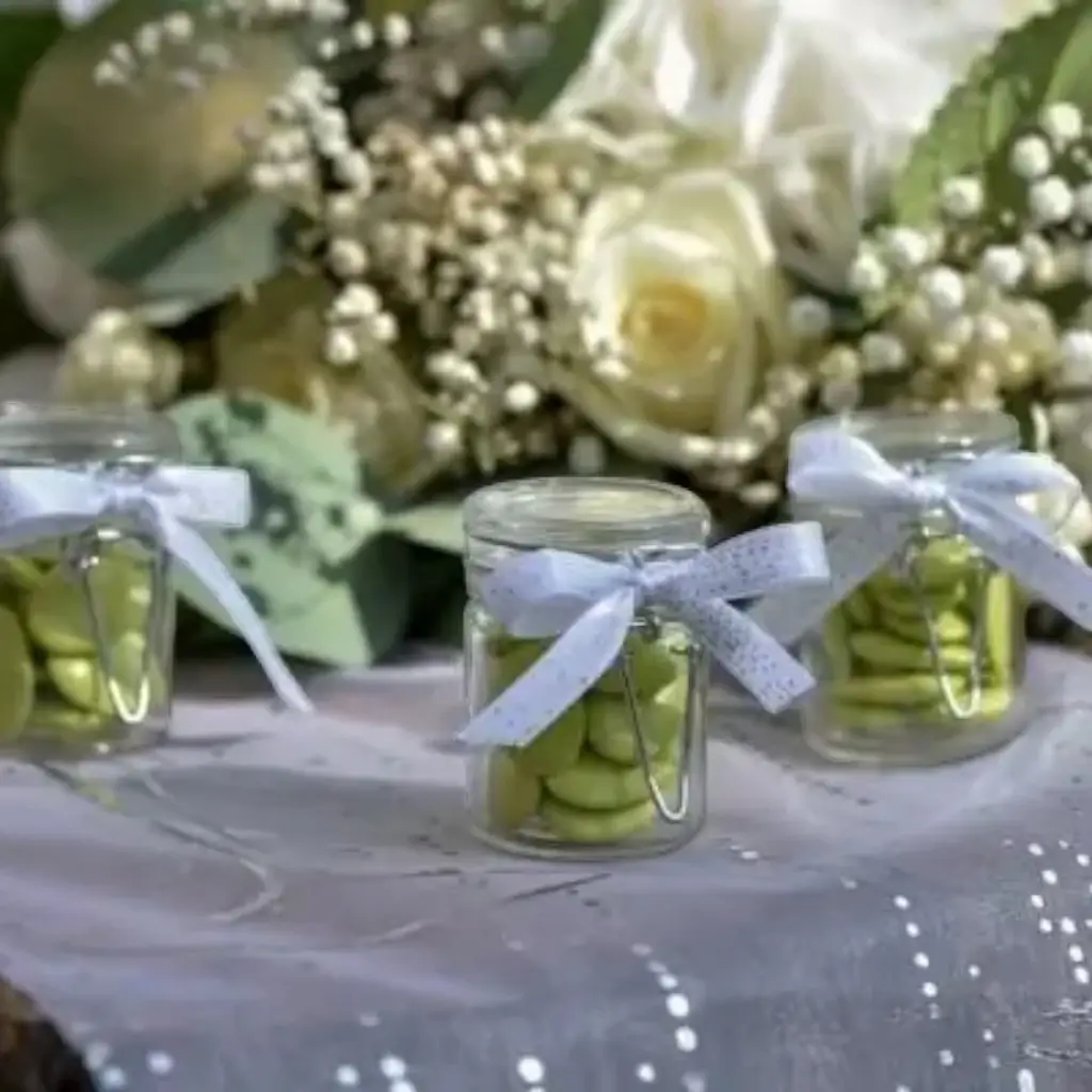 Hermetische glazen pot ø 4.3x6cm (set van 4)