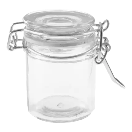 Hermetische glazen pot ø 4.3x6cm (set van 4)