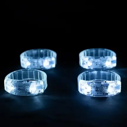 Lichtgevende Ritmische Armband - WIT