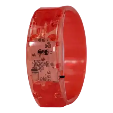 Lichtgevende Ritmische Armband - ROOD